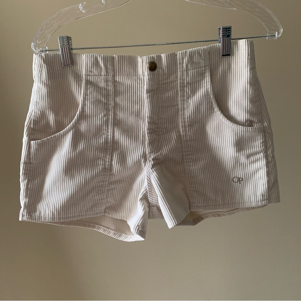 Vintage 1980’s OP Ocean Pacific Corduroy Shorts in Off-White RARE